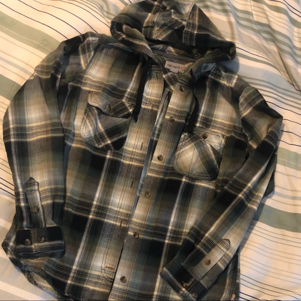 Womens Carhartt hooded plaid